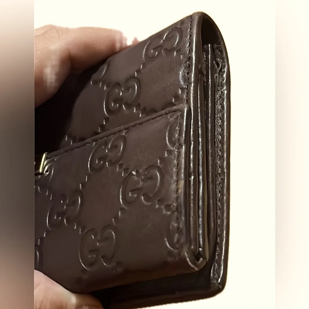 Gucci Guccissima Interlocking Leather Long Wallet, Brown - Picture 10 of 16